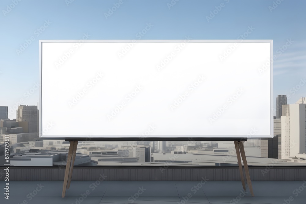 blank billboard on a street blank billboard on a street