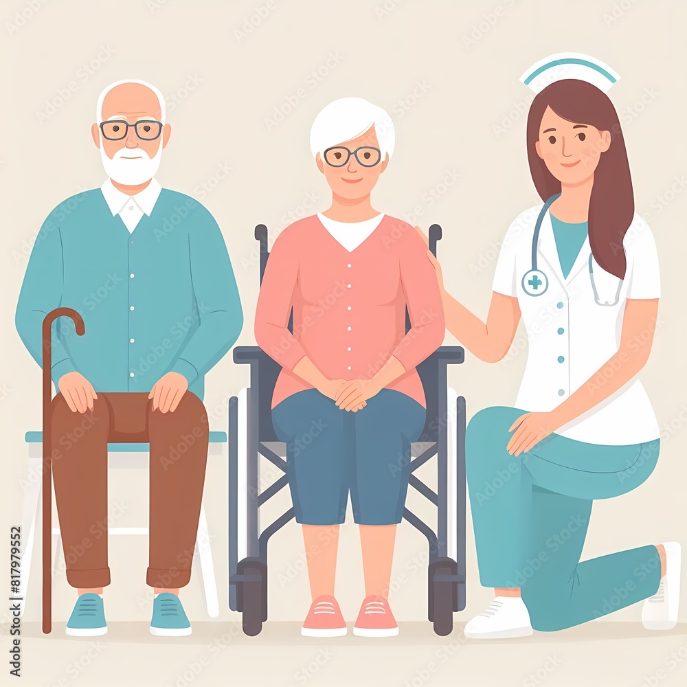 Compassionate Nurse Assisting Elderly Patients Compassionate Nurse Assisting Elderly Patients