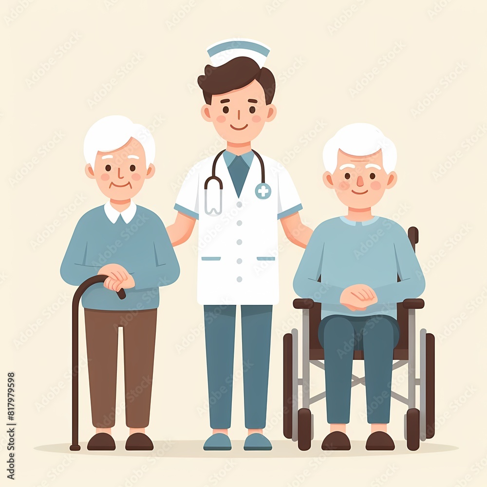 Compassionate Nurse Assisting Elderly Patients Compassionate Nurse Assisting Elderly Patients