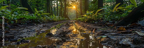 Witnessing Habitat Destruction Images of scientist researcher documenting loss of habitat diversity wildlife population due deforestation highlighting ecological consequence of habitat destruction spe