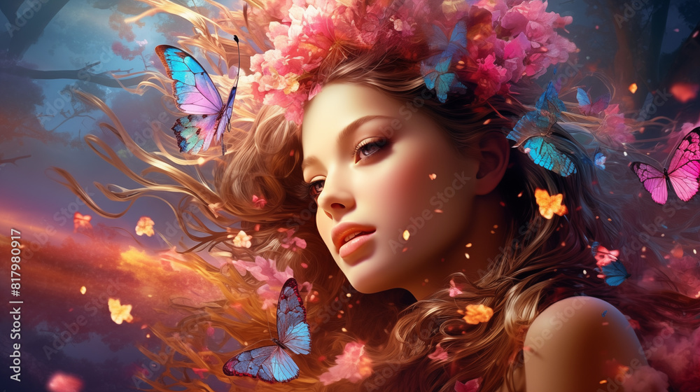 Beautiful women from a mysterious and fantastic world. Beautiful women from a mysterious and fantastic world.
