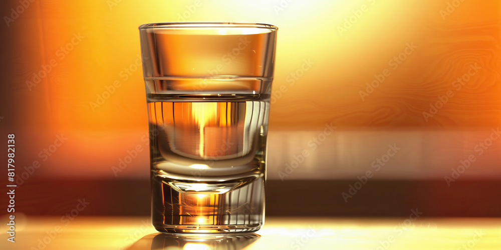 The Thrill of the Chase: A shot glass poised mid-air, capturing the anticipation of another round of drinking.