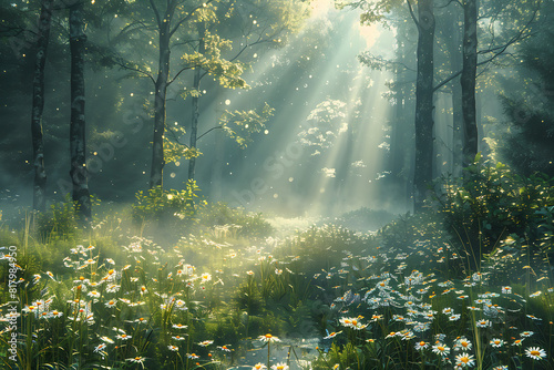 morning in the forest