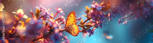 The aerial dance of nano-sized butterflies fluttering around ultra-miniature flowers © Jasmine