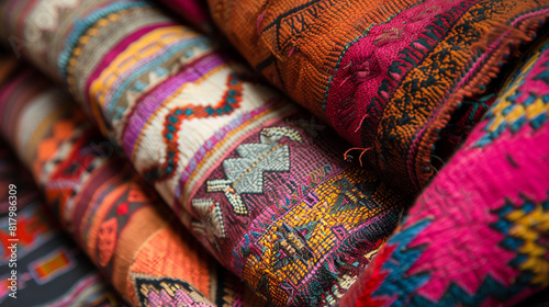 South America traditional fabric. 