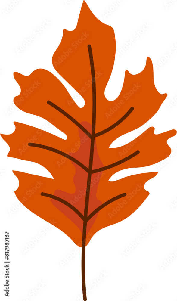 Obraz premium autumn leaf illustration