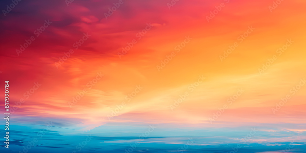 Gradient from sunrise orange to twilight blue, capturing the day's transition, perfect for lifestyle products or day-to-night wear Gradient from sunrise orange to twilight blue, capturing the day's transition, perfect for lifestyle products or day-to-night wear
