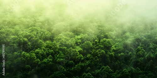 Gradient transition from crisp apple green to deep moss  embodying the essence of a lush forest  suitable for natural beauty products or outdoor gear