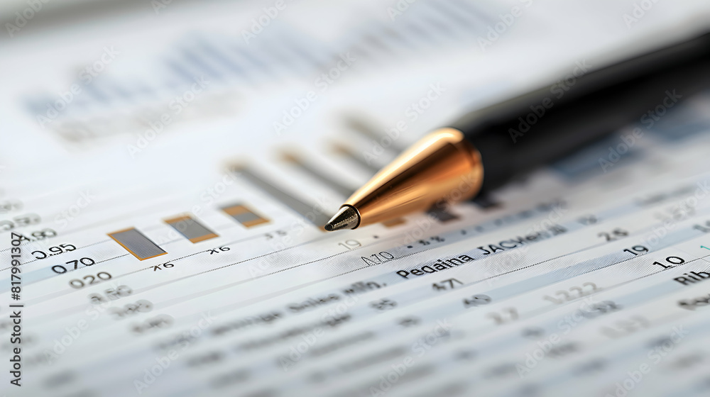 Photo realistic financial assets list isolated on white background representing financial planning, asset management and investment. Ideal for finance or business themed content on Photo realistic financial assets list isolated on white background representing financial planning, asset management and investment. Ideal for finance or business themed content on
