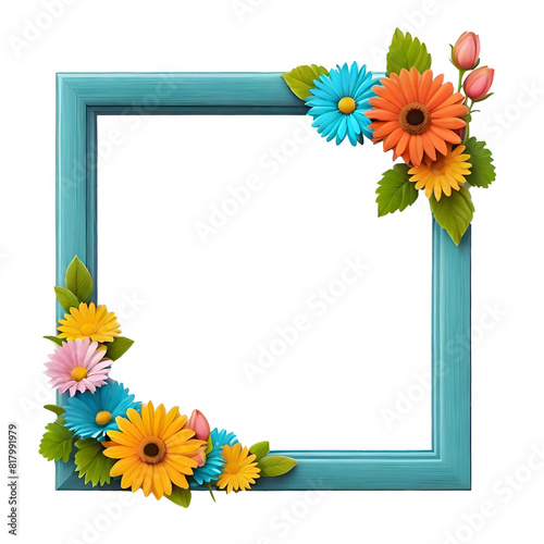 Frame isolated on transparent background
