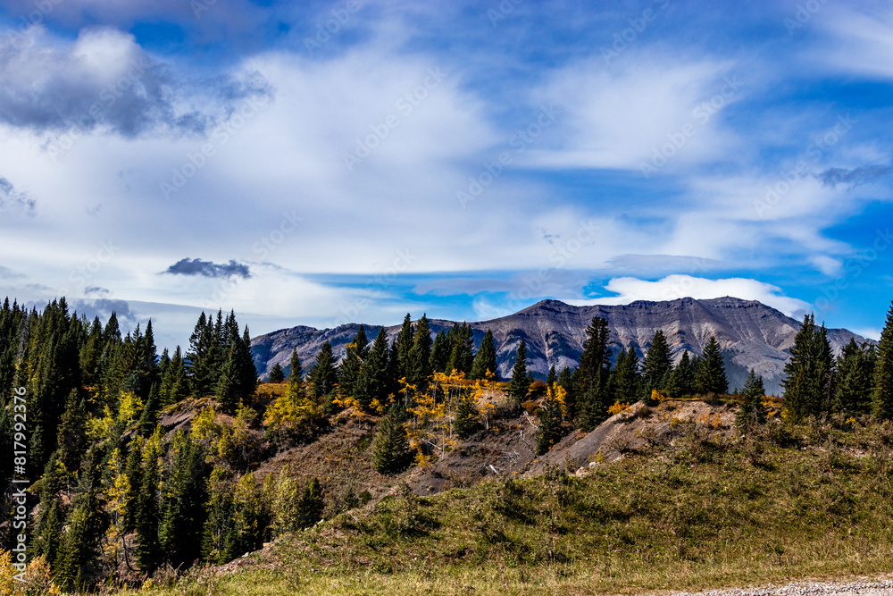 Obraz premium A drive through Clearwater County Alberta Canada