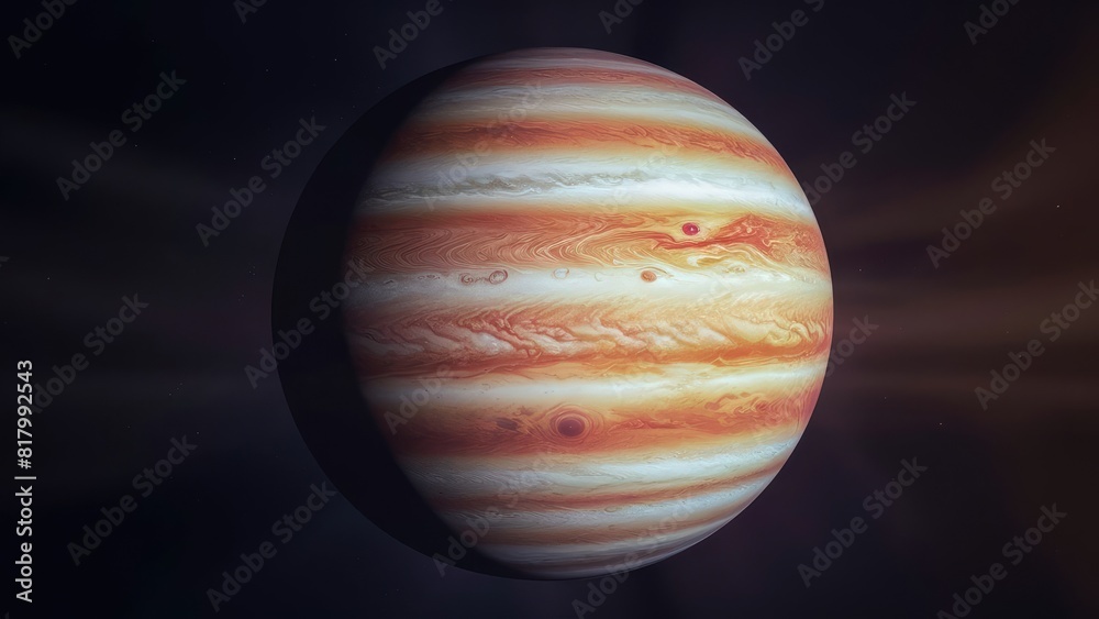 Jupiter Amidst Starfield - A Cosmic Scene Jupiter Amidst Starfield - A Cosmic Scene