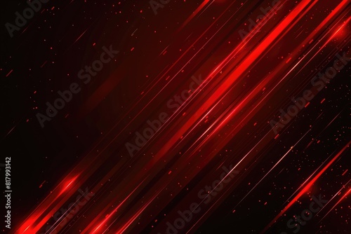 Abstract red and black background gradient, soft light, blurred edges, high resolution, dark background, simple style, minimalism, vector illustration, blank space for text. glowing neon lights. © Khalif