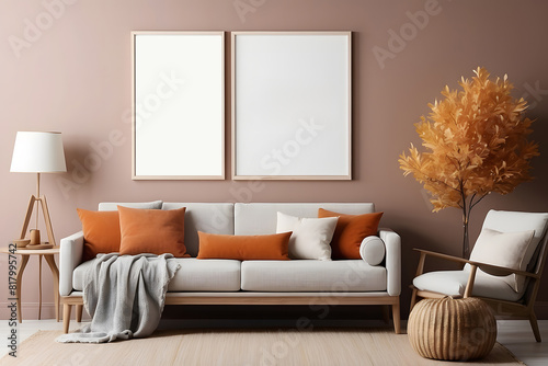 Interior Mockup  Room Mockup  Autumn interior mockup  Frame Mockup  Print Mockup  Mockup  Fall Mockup  Digital mockup design