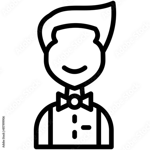 waiter line icon