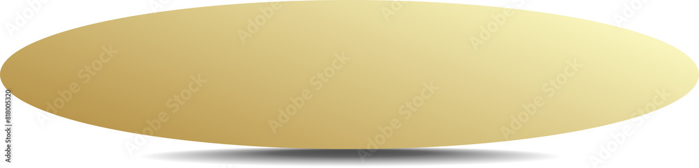 Fototapeta premium Gold paper round and shadow
