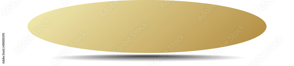 Gold paper round and shadow Gold paper round and shadow