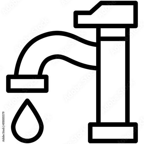 faucet line icon