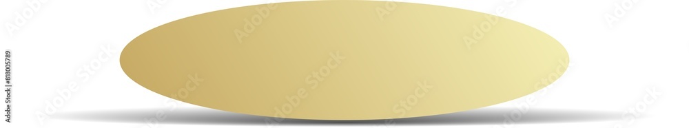 Gold paper round and shadow Gold paper round and shadow