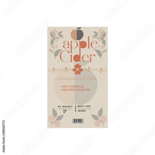 apple cider label, cider label design, Apple Cider template vector, apple engraving, hard cider
