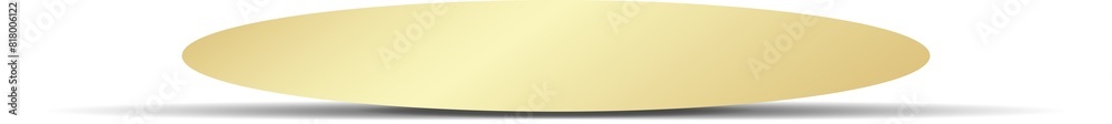 Gold paper round and shadow Gold paper round and shadow