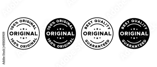 Original icon vector set. Original stamp sticker