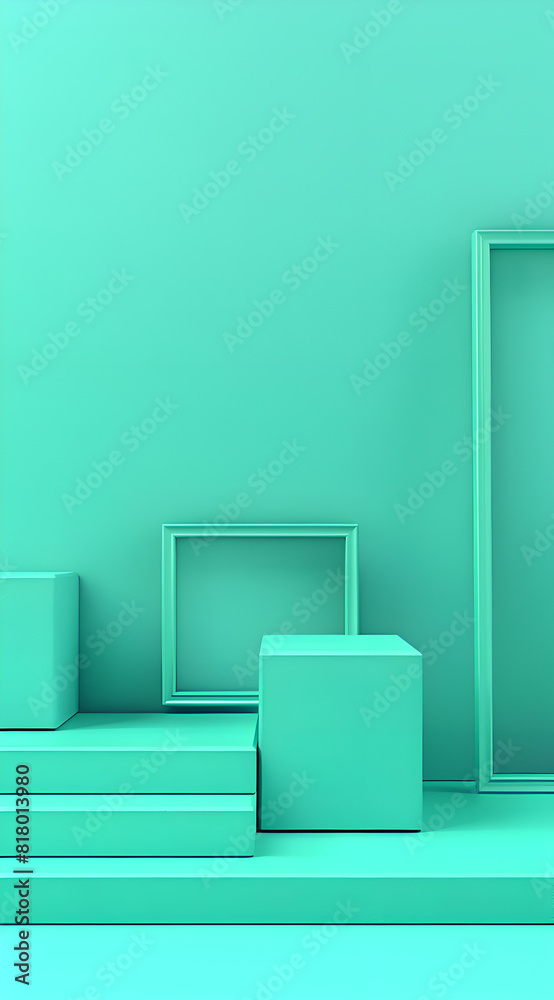 custom made wallpaper toronto digitalA green wall with a green box on top of it