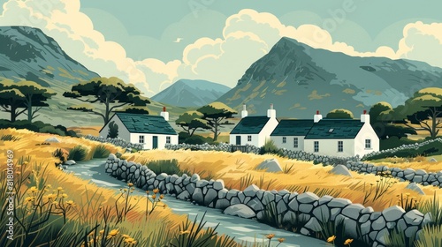 Illustration of Connemara, Ireland

 photo
