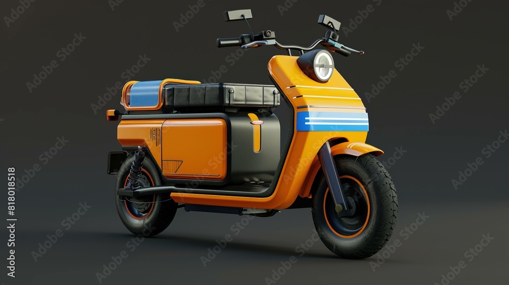 Obraz premium Mini square box electric wheeled vehical UHD wallpaper