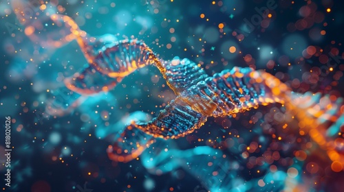 CRISPR Tech: A digital look at DNA editing, showcasing its gene-editing prowess.