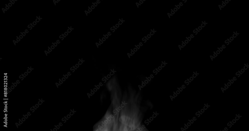 Trickle of Steam Slowly Rising from the Cup. White steam rises light, graceful twists on a black background. Slow motion. Footage is perfect for the layer with different blending modes. Trickle of Steam Slowly Rising from the Cup. White steam rises light, graceful twists on a black background. Slow motion. Footage is perfect for the layer with different blending modes.