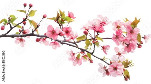Painted Flower. Realistic Tree Branch and Flower Photo Overlay to Capture Nature s Blooming Beauty