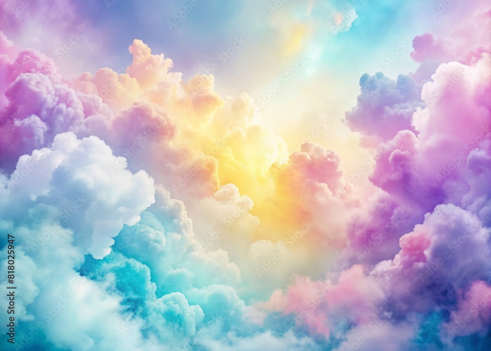 clouds in dreamy purple pink yellow blue cyan pastel hues for background clouds in dreamy purple pink yellow blue cyan pastel hues for background