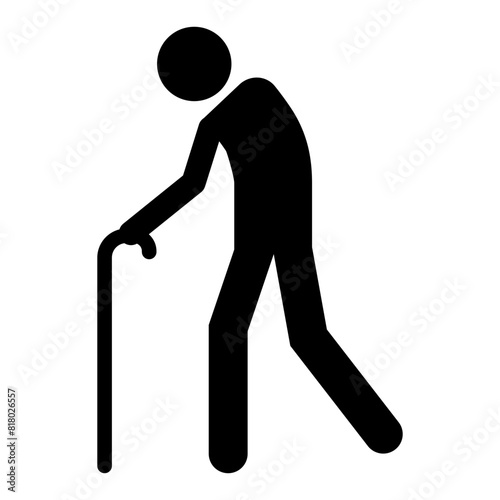 Senior citizen / elderly person icon