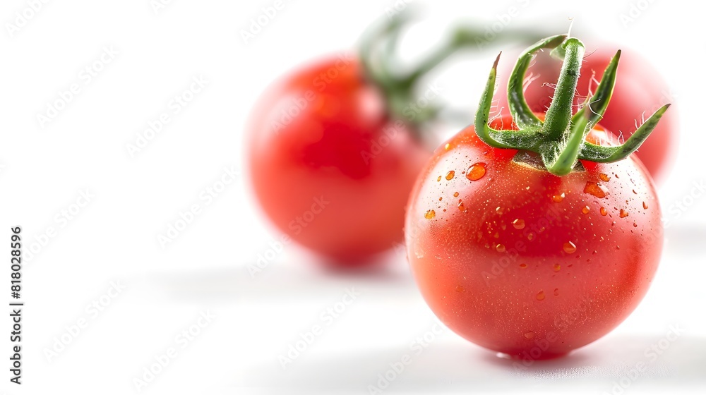 Fresh cherry tomato isolated on a white background Fresh cherry tomato isolated on a white background