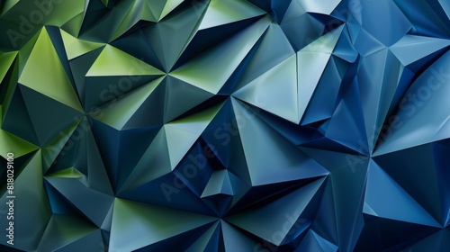 abstract triangular shapes  mechanical design  graphical  use these colors  dark blue  light green  anthracite grey