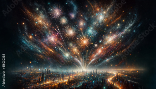 Fuochi d'artificio per festeggiare l'anno che verrà photo