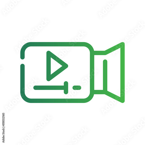 video camera gradient icon