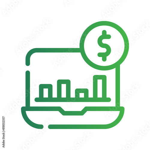 earnings gradient icon