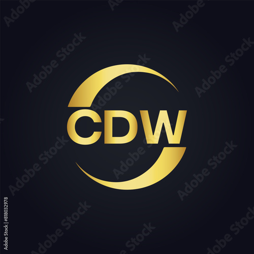 CDW logo. C D W design. White CDW letter. CDW, C D W letter logo design. C D W letter logo design in FIVE, FOUR, THREE, style. letter logo set in one artboard. C D W letter logo vector design. photo