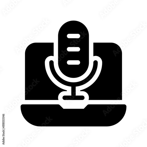 audio glyph icon