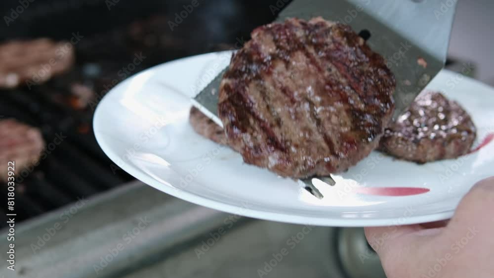 cooking beefsteak on the grill barbecue. Grilled cutlets cooking beefsteak on the grill barbecue. Grilled cutlets