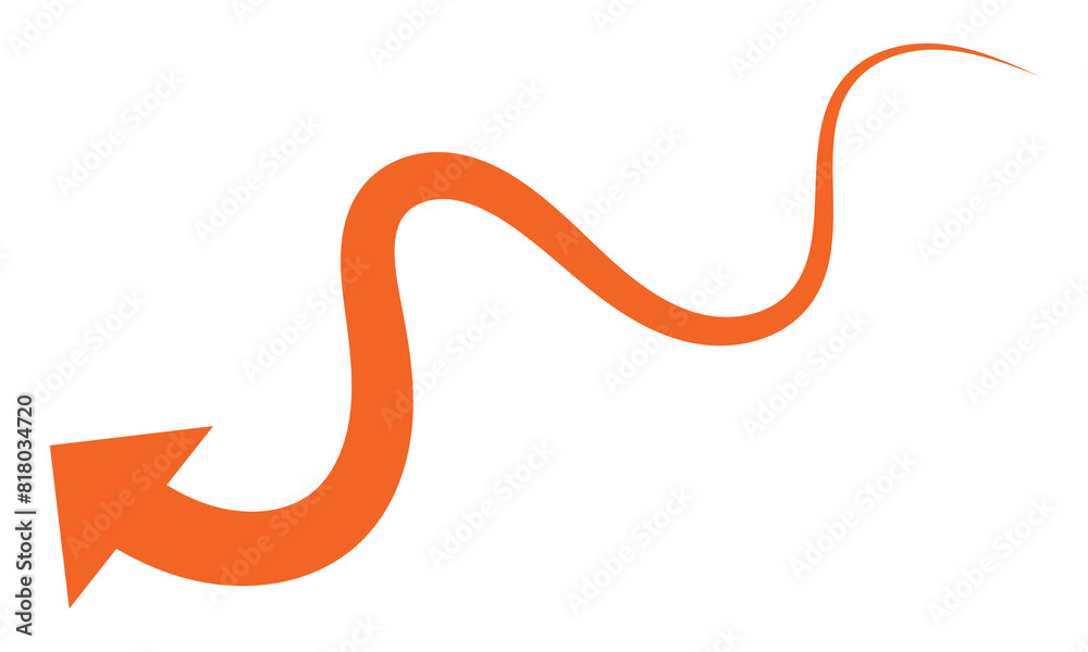 Curved orange arrow spiral sign symbol icon element shape isolated on white and black background. flat style. arrow icon for your web site design, logo, app, UI. arrow indicated the direction symbol. Curved orange arrow spiral sign symbol icon element shape isolated on white and black background. flat style. arrow icon for your web site design, logo, app, UI. arrow indicated the direction symbol.