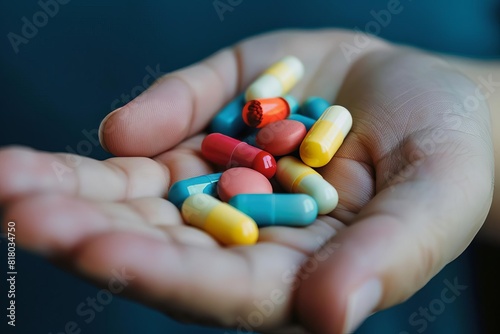 Person holding capsules in their hand