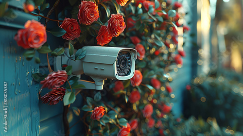 Home Security Video Surveillance Camera Installation, Security camera or cctv camera © Amjid