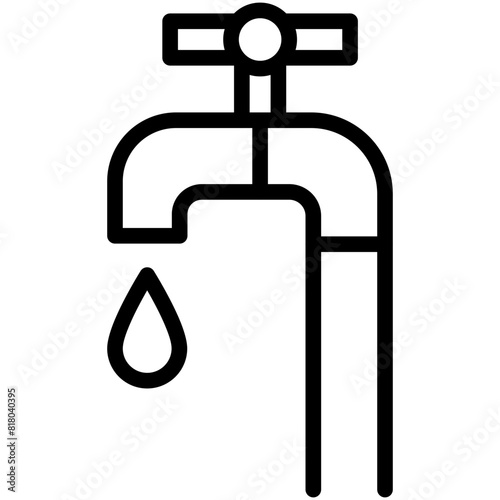 faucet line icon