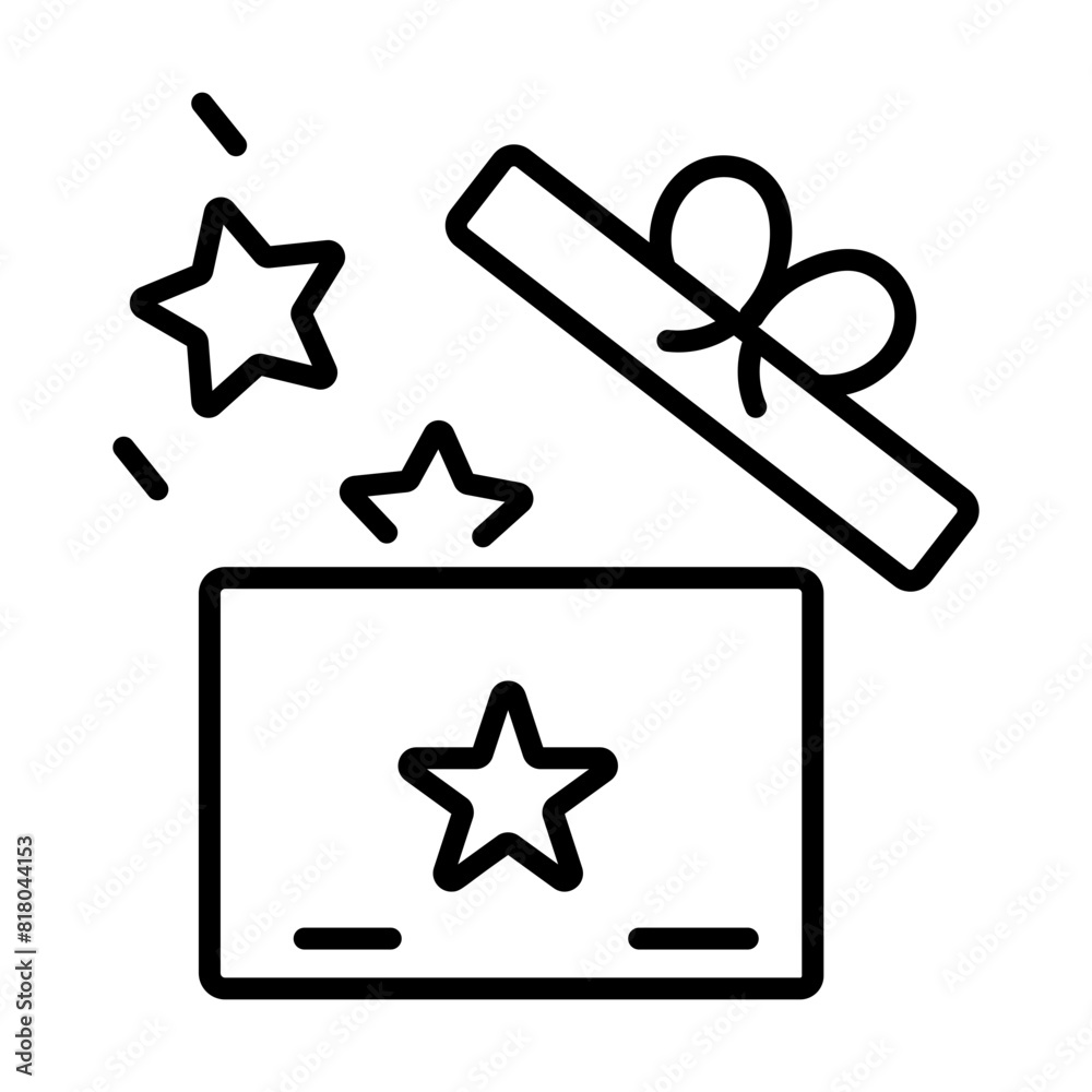 Get this linear style icon of loyalty award Get this linear style icon of loyalty award