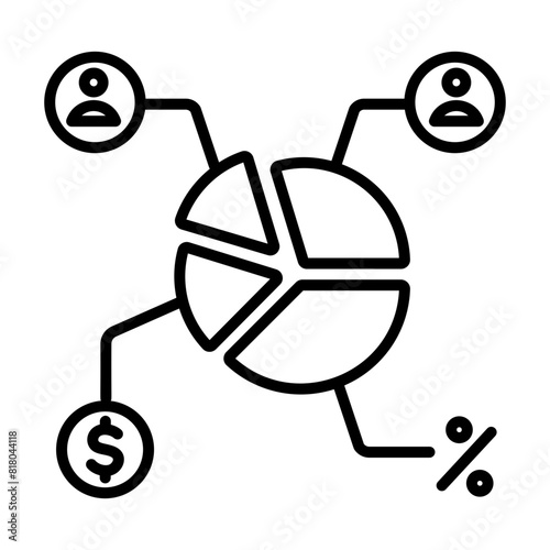 Easy to edit linear icon of consumer analysis 