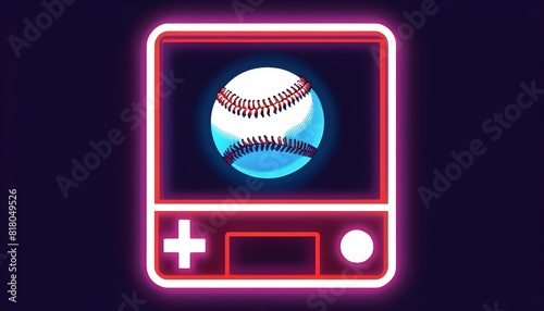 baseball and ball, gaming logo controller
