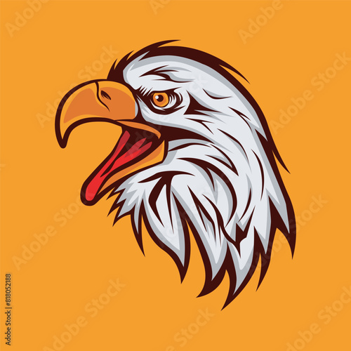 Eagle Vector Head Icon Illustration